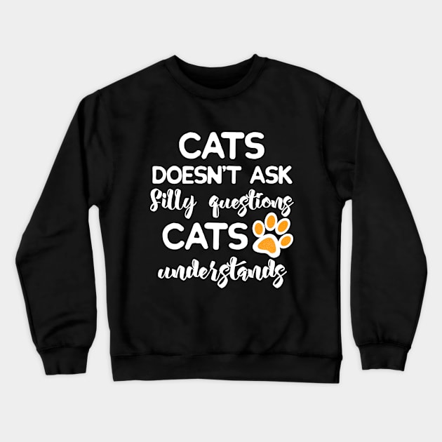 Cats understands! Crewneck Sweatshirt by secondskin